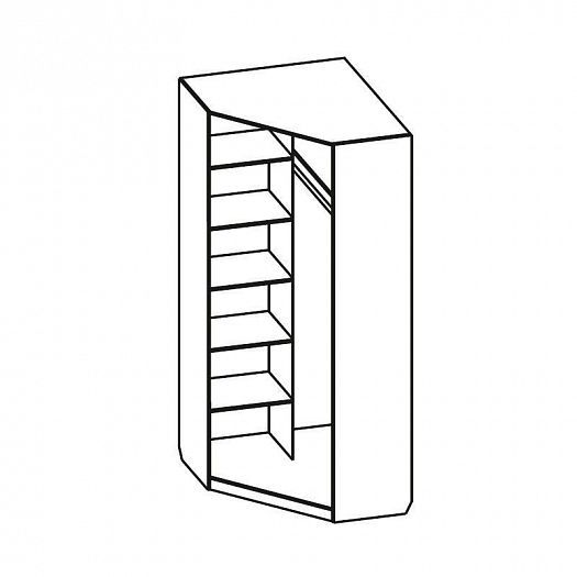 Шкаф угловой "Мария" - Стандартное внутреннее наполнение
