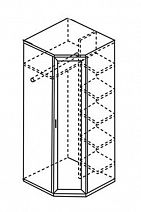 Шкаф угловой для одежды "Ника-Люкс" №30Р