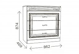 Комод "Гертруда" М3