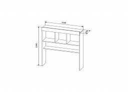 Полка-надстройка "Сканди" НД1040.1