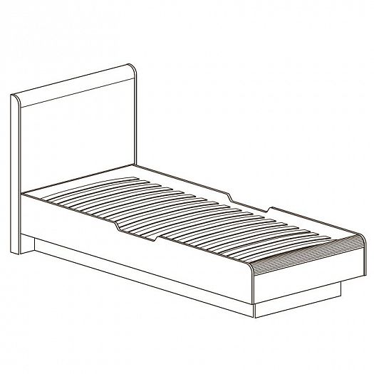 Кровать 900 мм "Джексон" №873 - Кровать 900 мм "Джексон" №873, схема