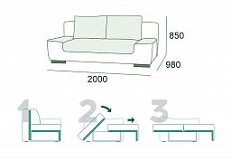 Диван раскладной "Бостон 3 БД"