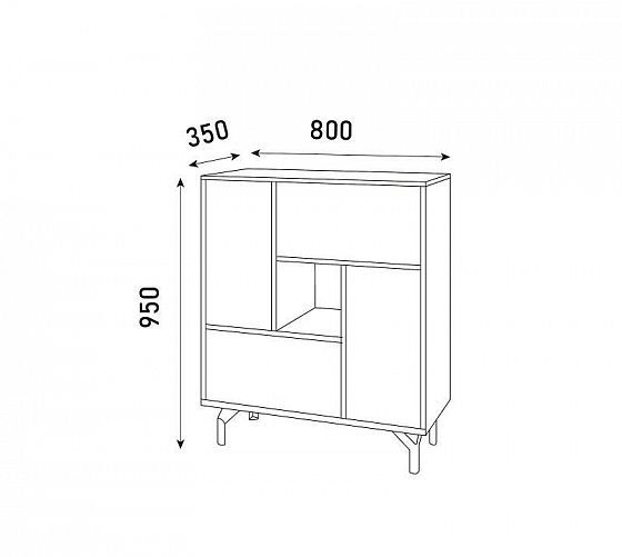 Комод "Лабиринт" - размеры