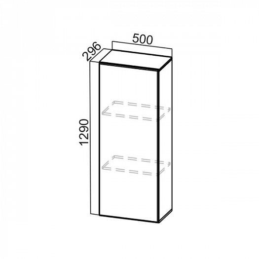 Пенал-надстройка 500 "Модерн" ПН500(720/296) - Схема