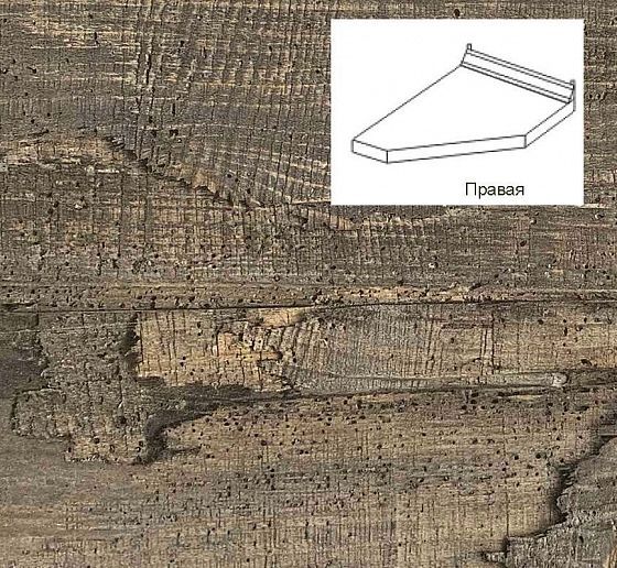 Столешница 26 мм торцевая (правая) Олдвуд
