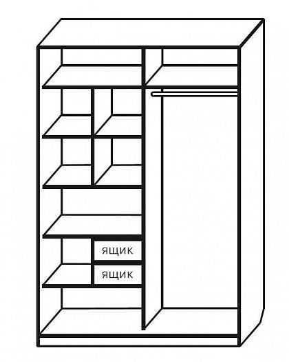Шкаф-купе "Вера" - Стандартное внутреннее наполнение
