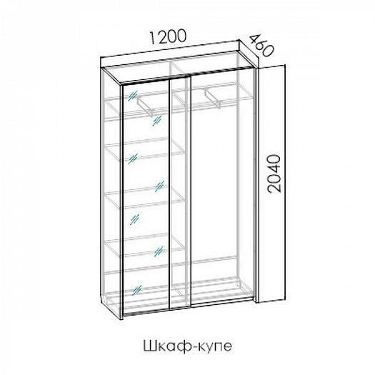 Шкаф-купе "Оливия" - Схема
