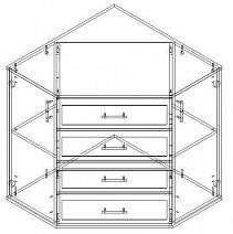 Комод угловой "София" К780