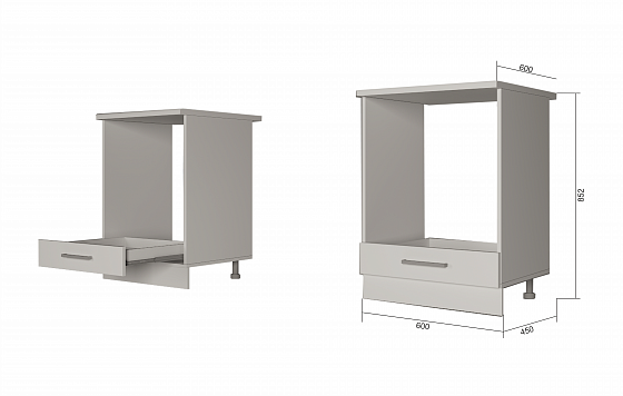 Модуль нижний Духовка "Лофт" Арт. МД 60 (без столешницы) - Модуль нижний Духовка "Лофт" Арт. МД 60 (